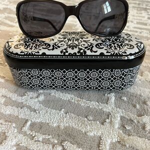 Brighton Ring Tone Black Sunglasses with Elegant Case